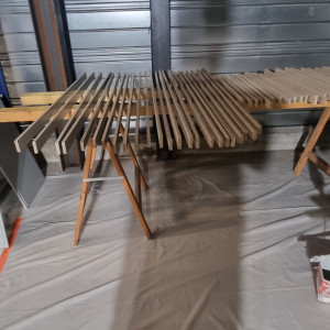 Peinture petit pavillon à Airelles Saint-Tropez, Château de la Messardière