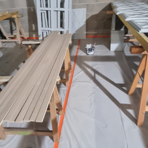 Peinture petit pavillon à Airelles Saint-Tropez, Château de la Messardière