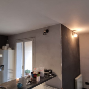 Rénovation cuisine, hall d'entrée à Saint-Etienne-des-Ouillières (69)