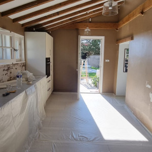 Rénovation peinture cuisine – Guéreins (01)