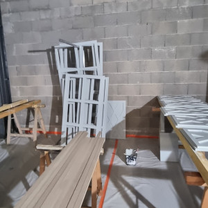 Peinture petit pavillon à Airelles Saint-Tropez, Château de la Messardière