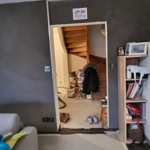 Rénovation cuisine, hall d'entrée à Saint-Etienne-des-Ouillières (69)