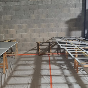 Peinture petit pavillon à Airelles Saint-Tropez, Château de la Messardière