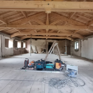Rénovation plateau au Château de Tavernost à Francheleins