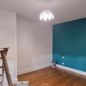 Rénovation d'une chambre bien abîmée à Charnay