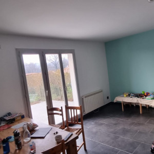 Rénovation cuisine, hall d'entrée à Saint-Etienne-des-Ouillières (69)