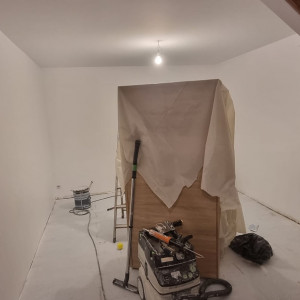 Rénovation cuisine, hall d'entrée à Saint-Etienne-des-Ouillières (69)