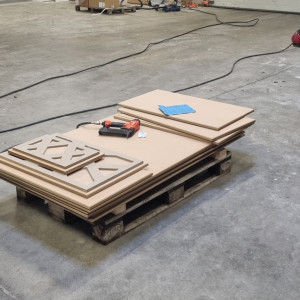 Peinture petit pavillon à Airelles Saint-Tropez, Château de la Messardière