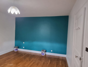 Rénovation d'une chambre bien abîmée à Charnay